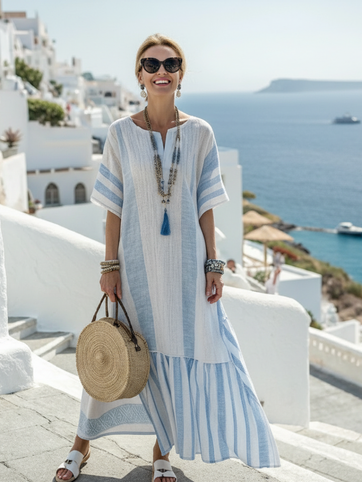 Lone Tiered Maxi Dress — front view