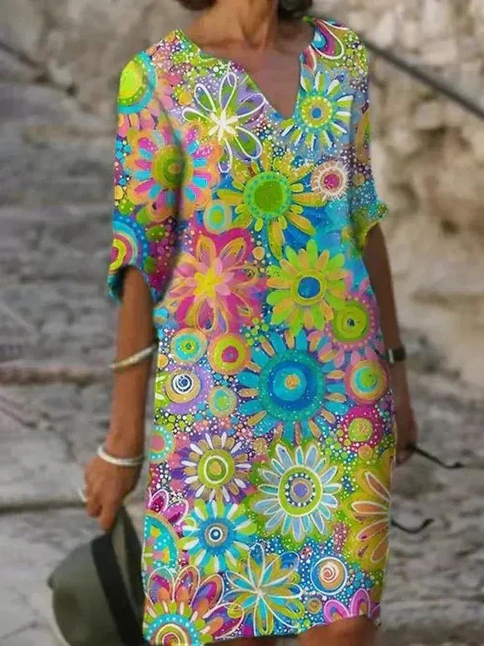 Nira Boho Midi Dress — alternate view
