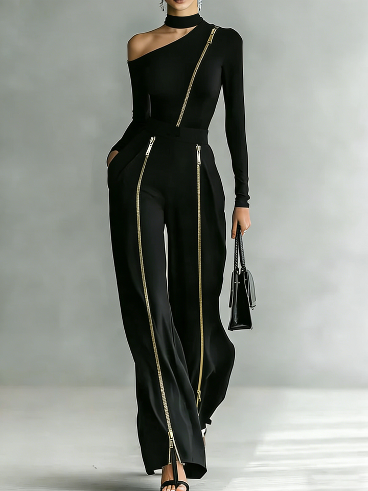 Cieszymira minimalist city co-ord set women – front view