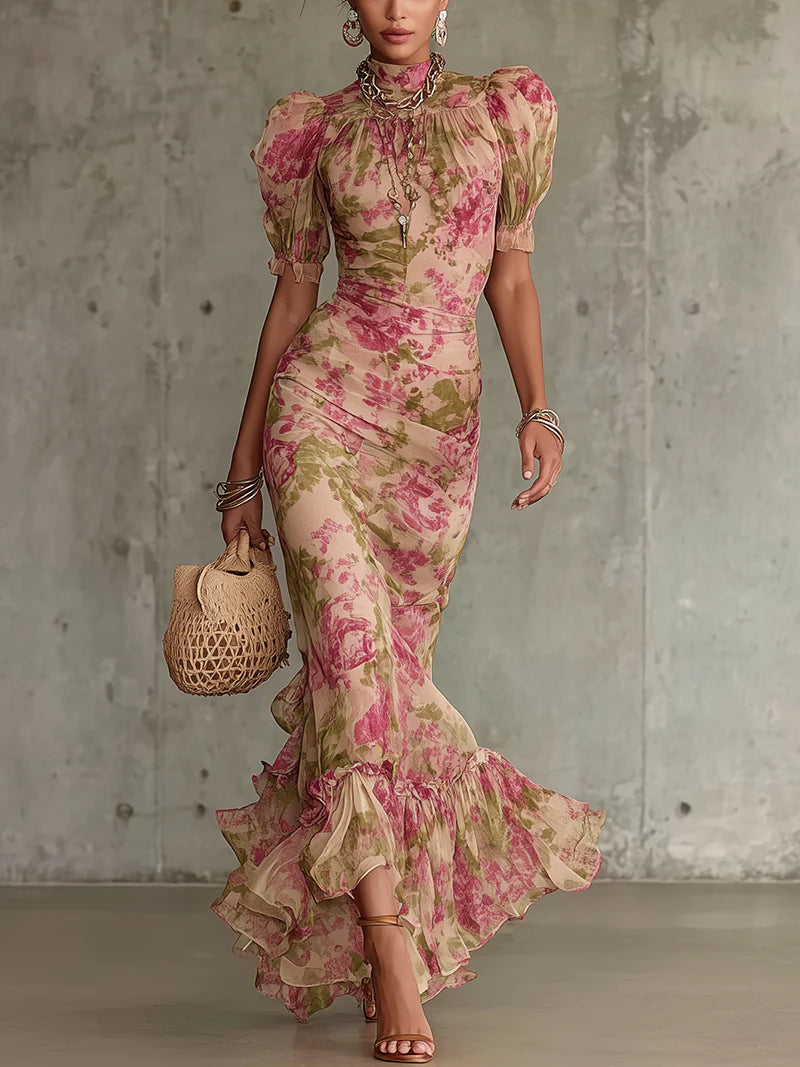 Rosélia Signature Silhouette Dress Rose — front view