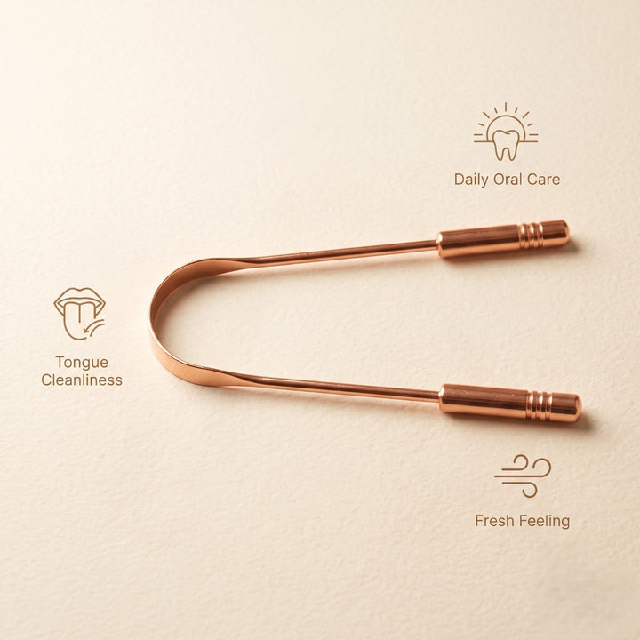 Ashwell ZenGrip copper tongue cleaner, additional product photo