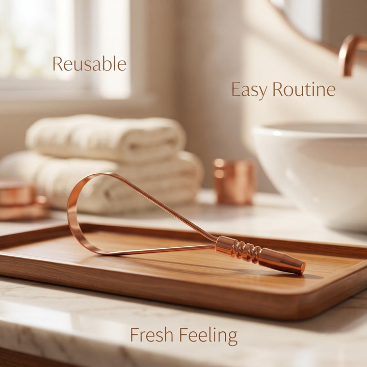 Ashwell ZenLoop copper tongue cleaner, additional product photo
