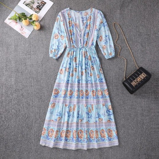 Marino Boho Summer Dress — detail view