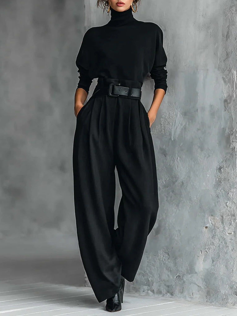 Arielle elegant collar co-ord set women – front view