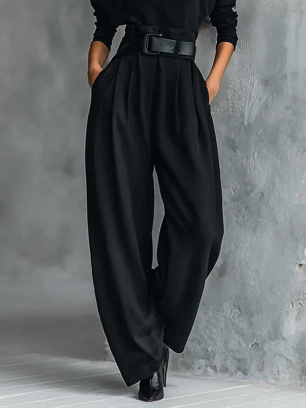 Elegant collar matching set women – full length