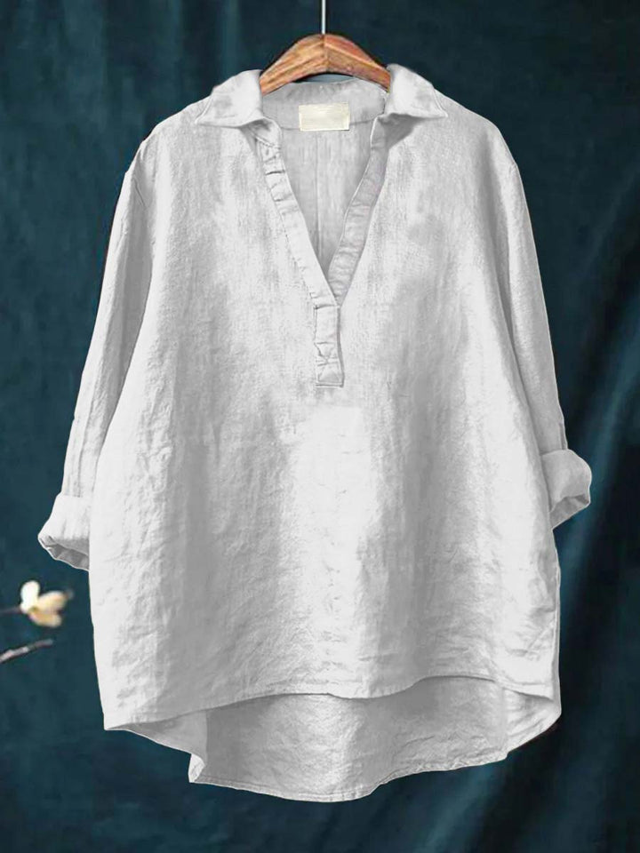 Andrea Colourful Summer Blouse — lifestyle shot