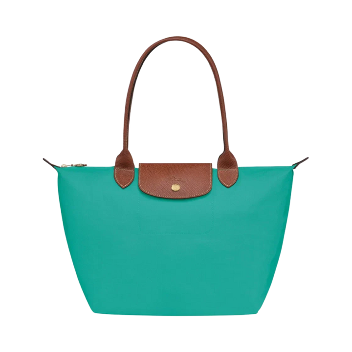 Longchamp Le Pliage Large tote bag Turquoise detail