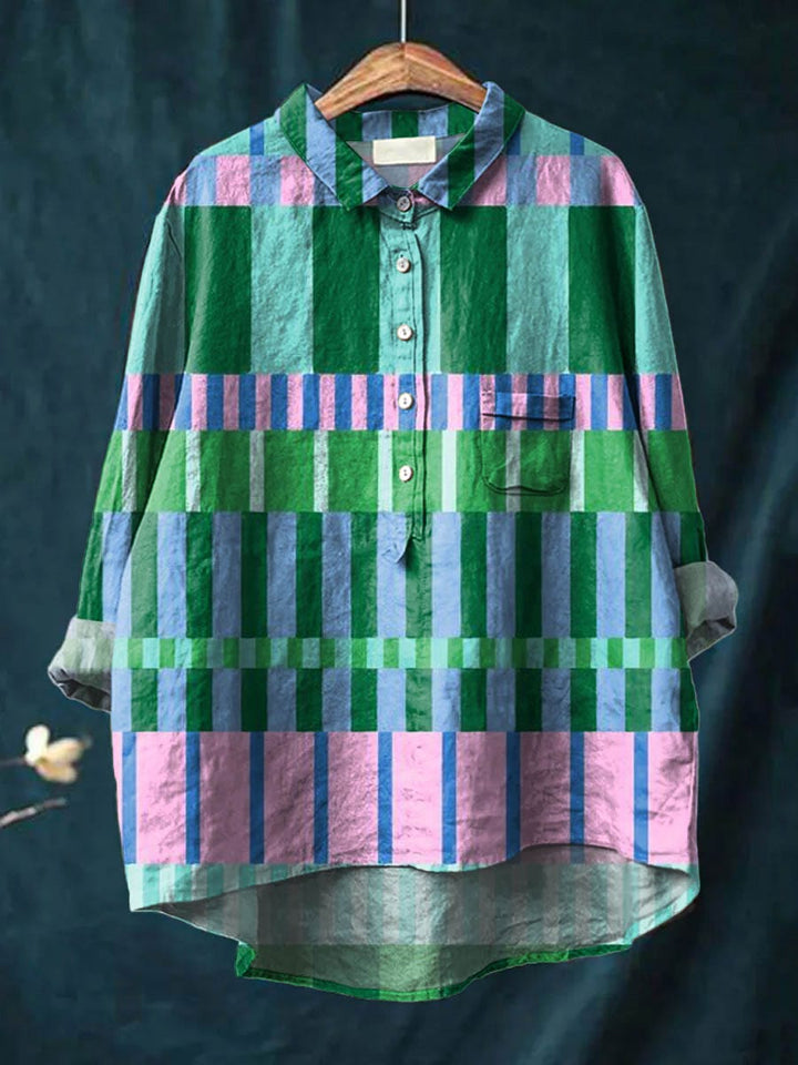 Amber Art Print Blouse — alternate view