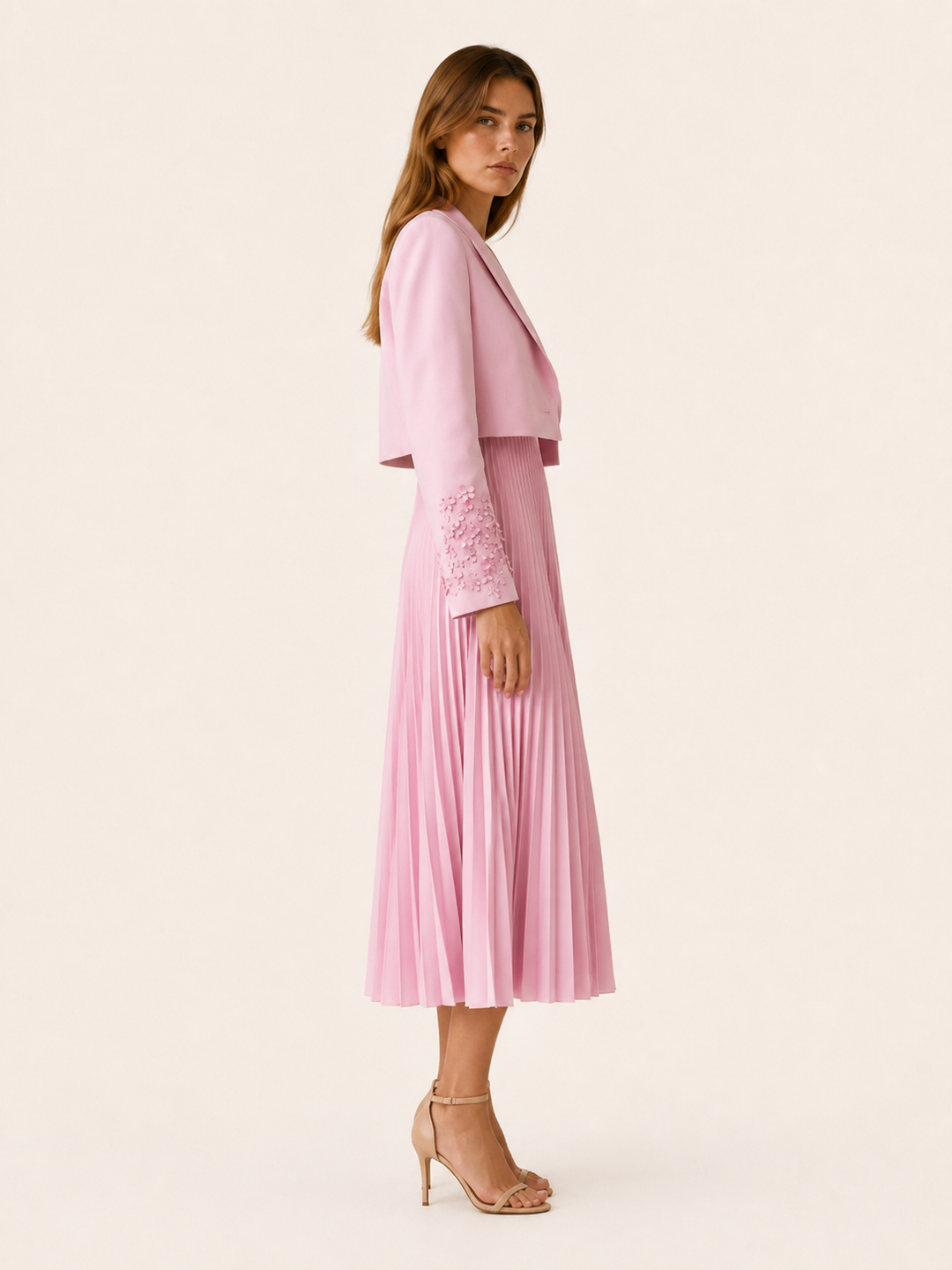Aisling | Blazer Dress Set with Pleated Skirt
