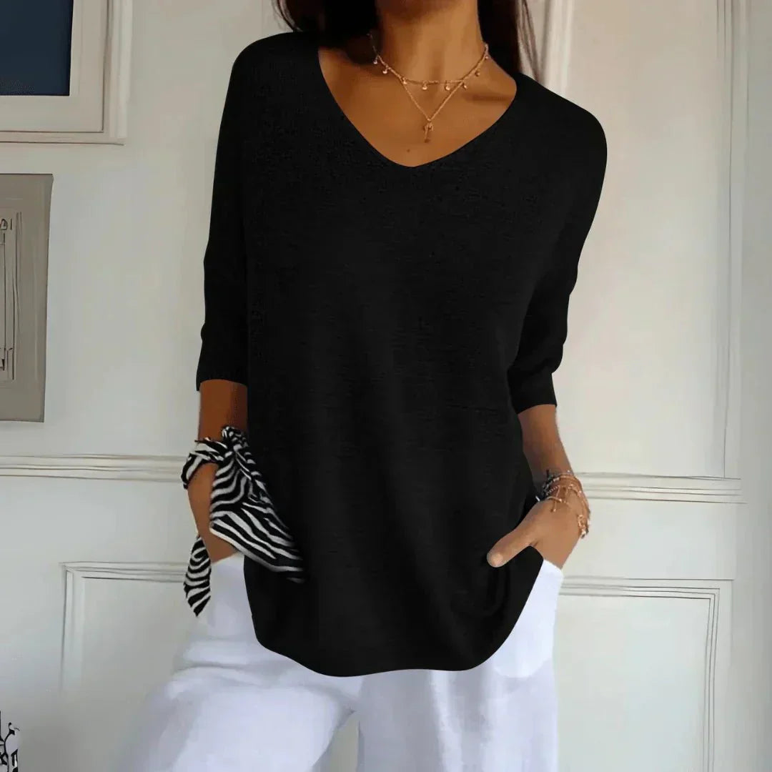 Noelia V-Neck Sweater — product view