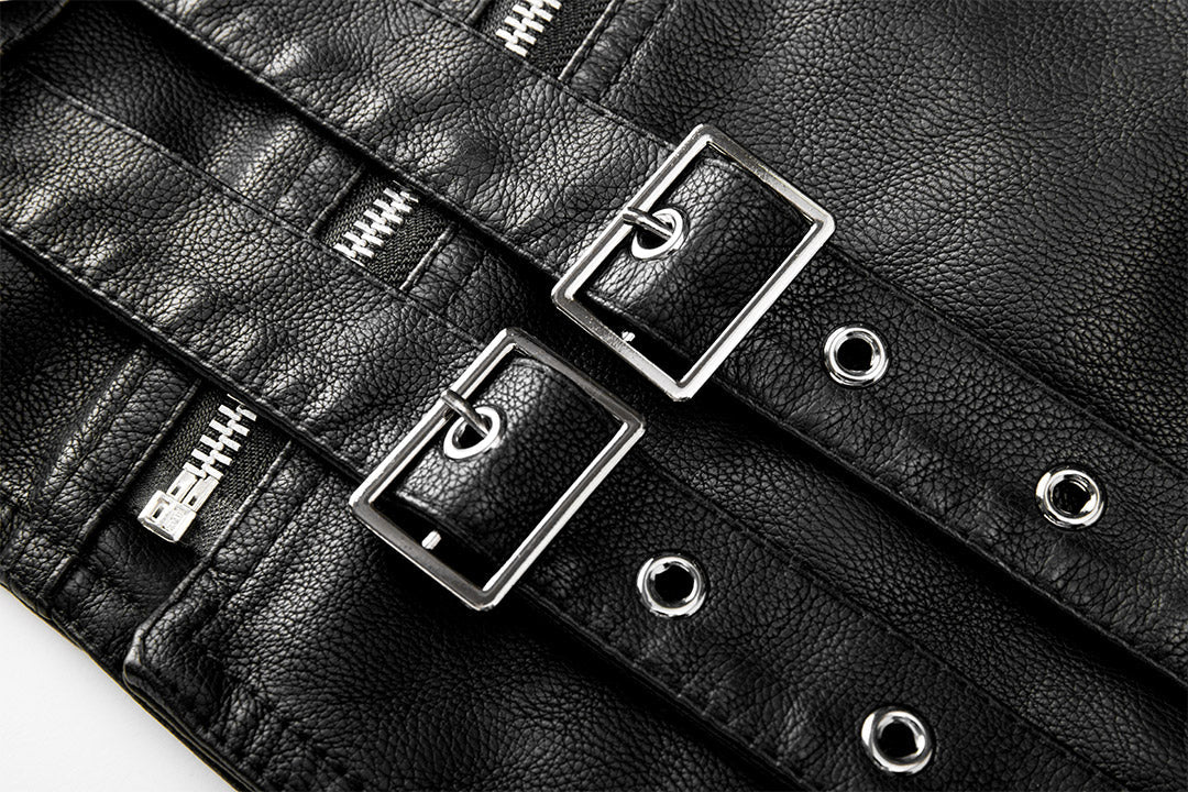 Boulevard Black Leather Jacket Men Back View | The Ashwell