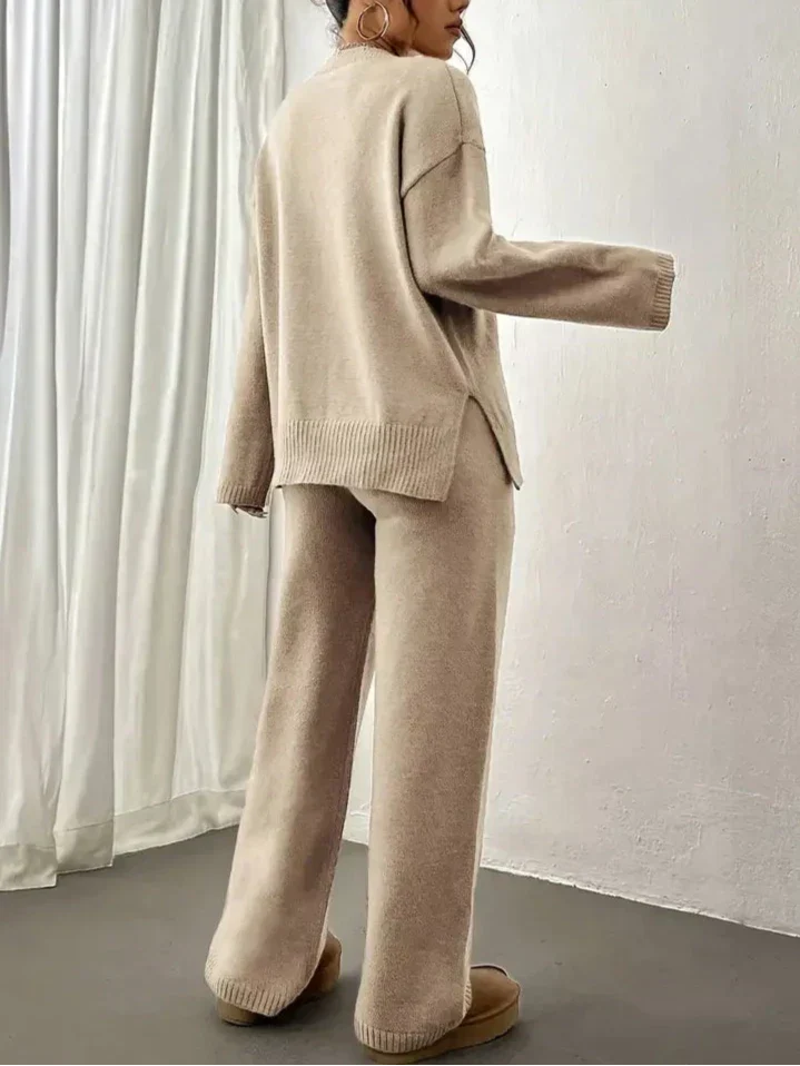 Lily Warm Ribbed Casual Pantsuit — additional view