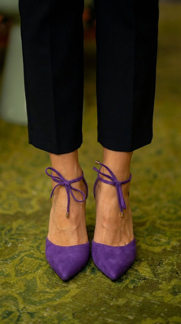 Ankle Tie Pump — side view