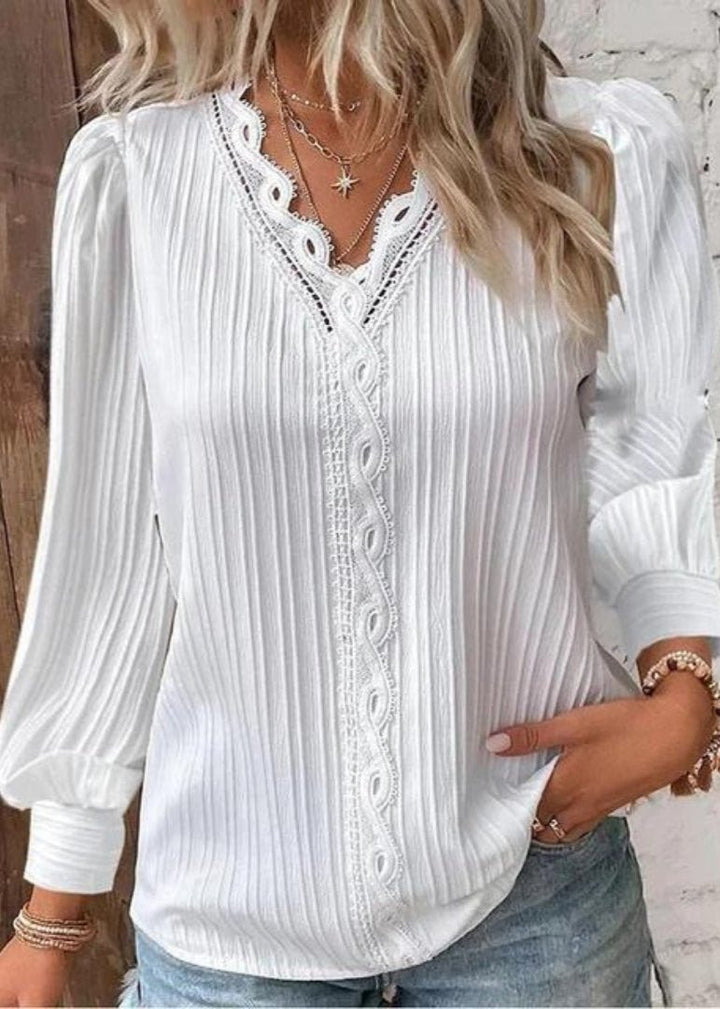 Celestine Lace Blouse — front view