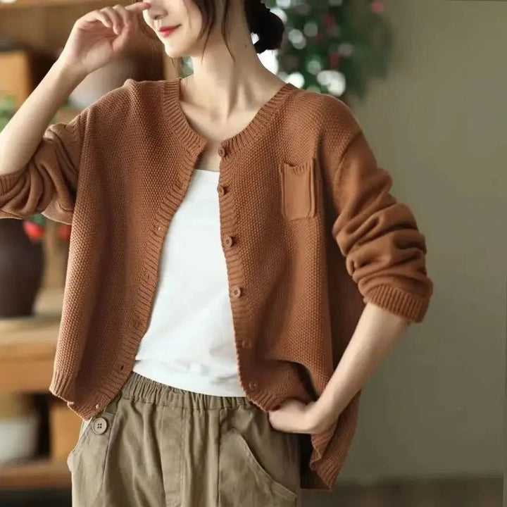 Sienna Comfortable Casual Cardigan — side view