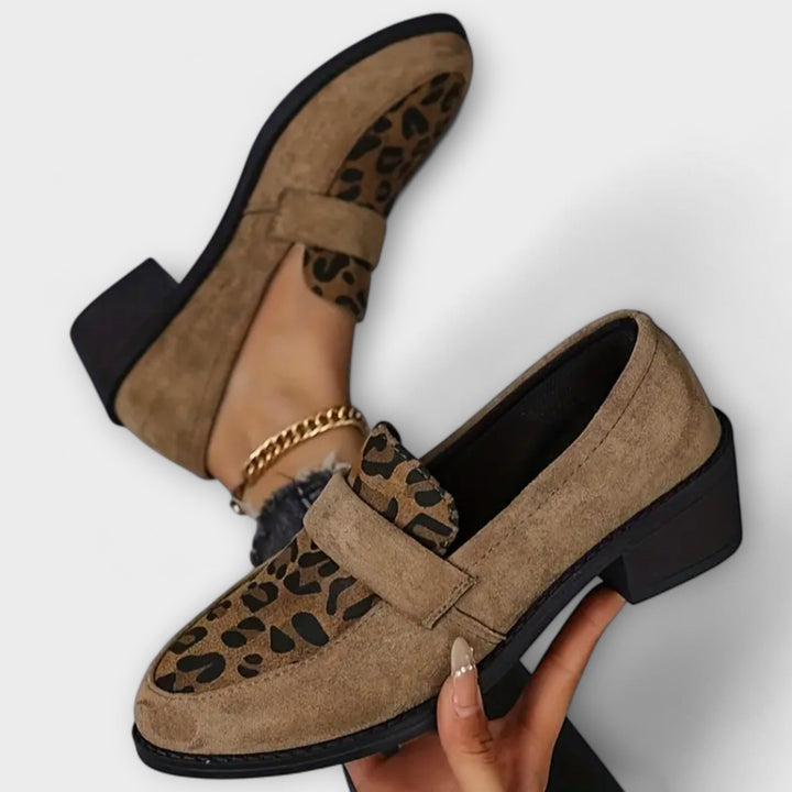 Karla - Elegant Women's Shoes with Leopard Print
