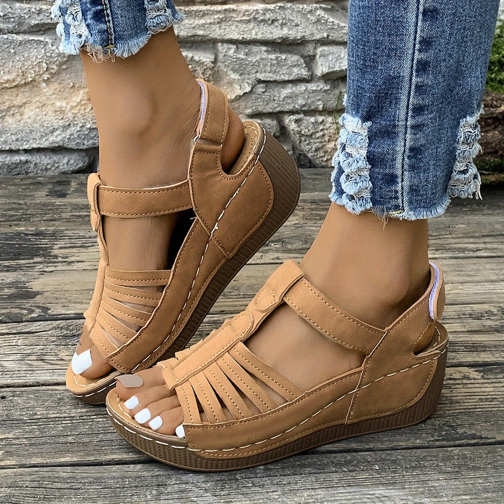 Amelia Orthopedic Wedge Sandals — side view