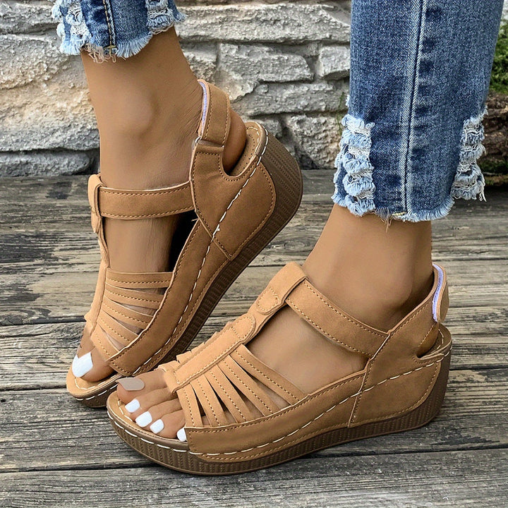 Amelia Orthopedic Wedge Sandals — side view