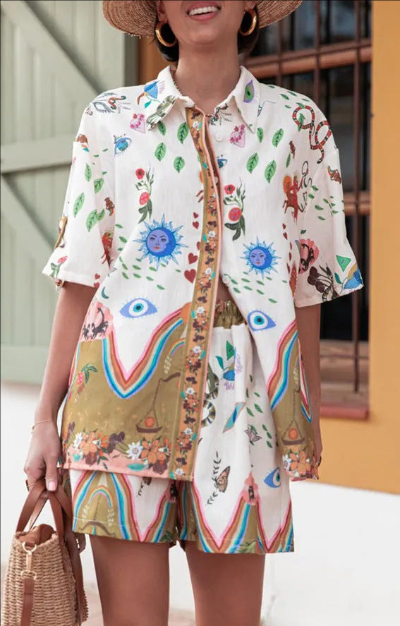 Silvana Summer Shorts Set — front view