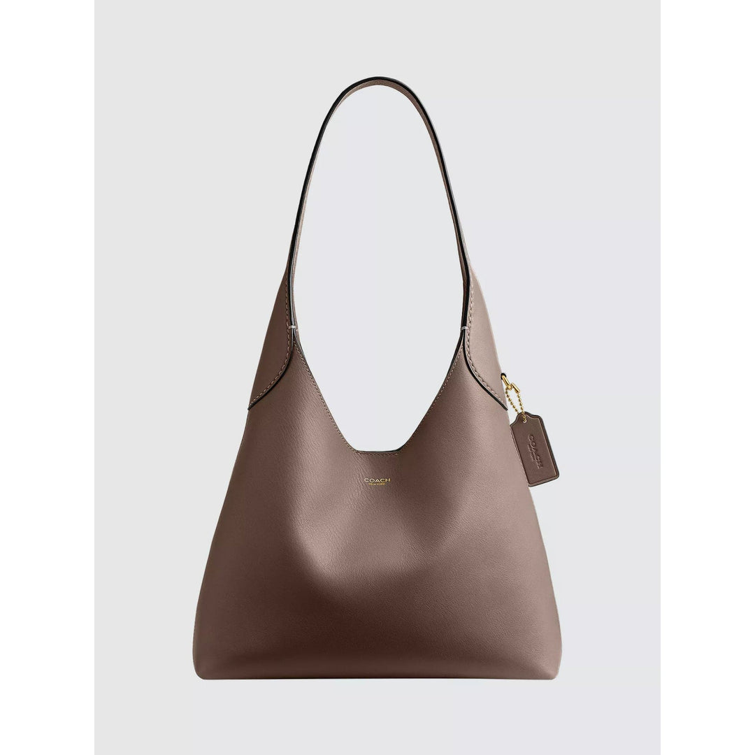 Coach Brooklyn 28 shoulder bag dark stone - front view