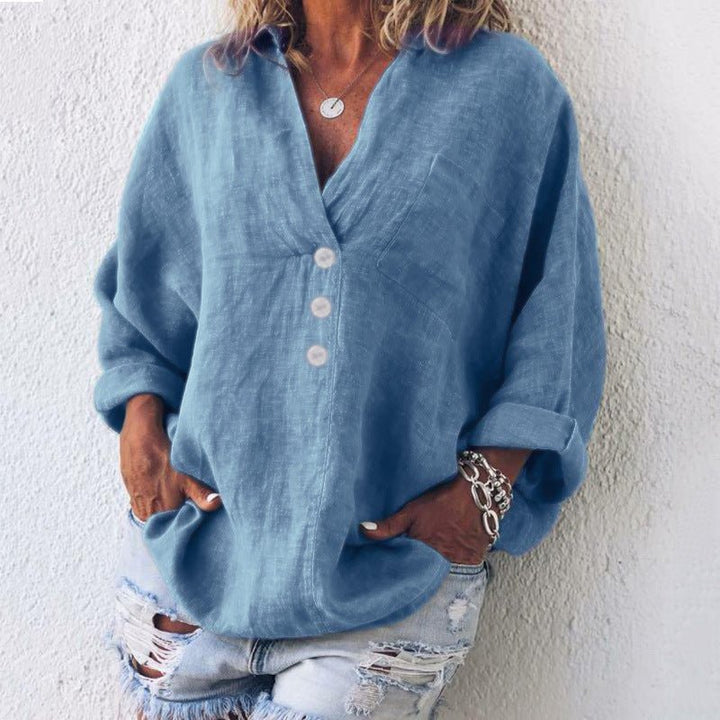 Maribel Buttoned Blouse — alternate view