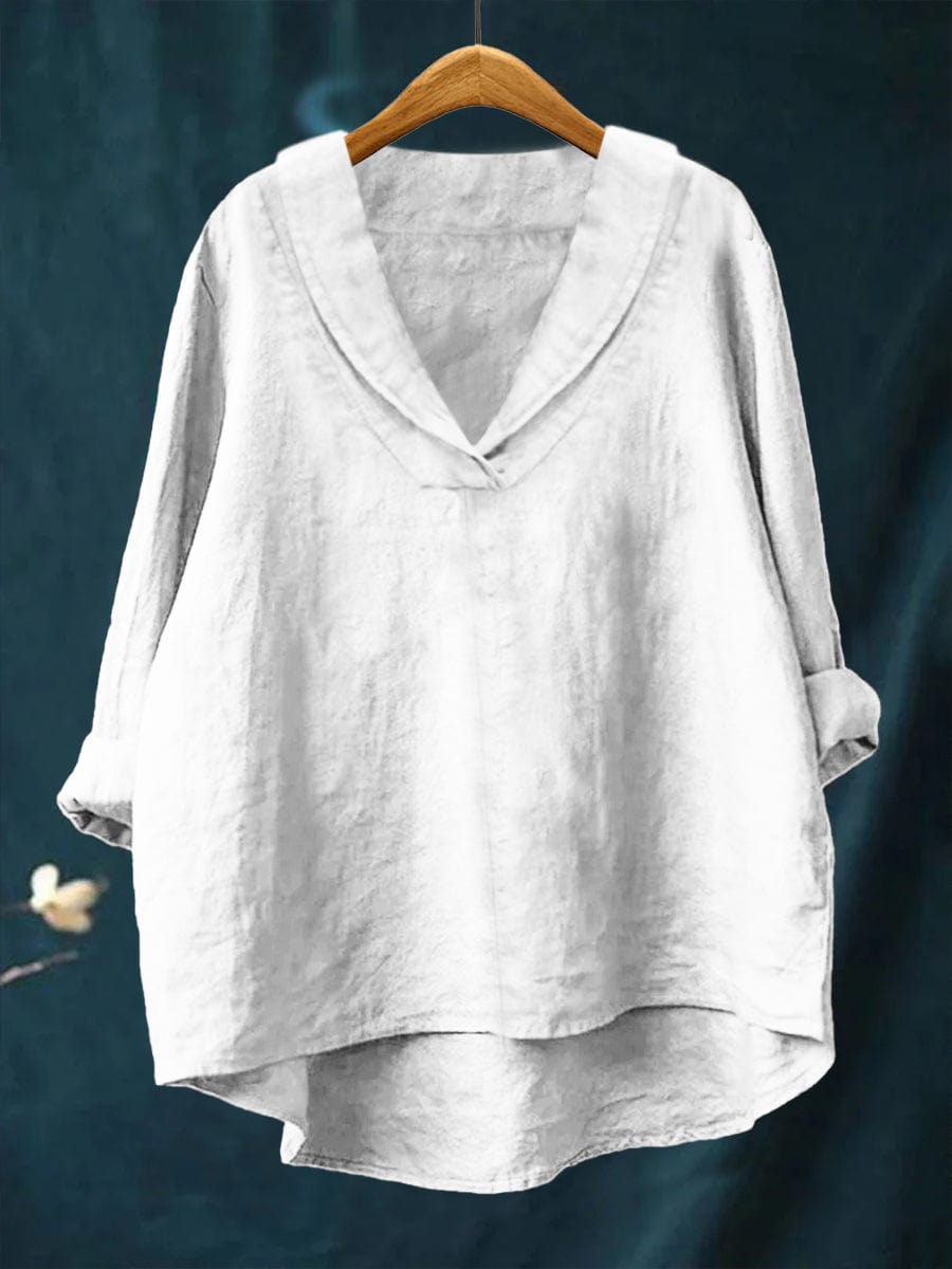 Samantha Art Print Blouse — detail view