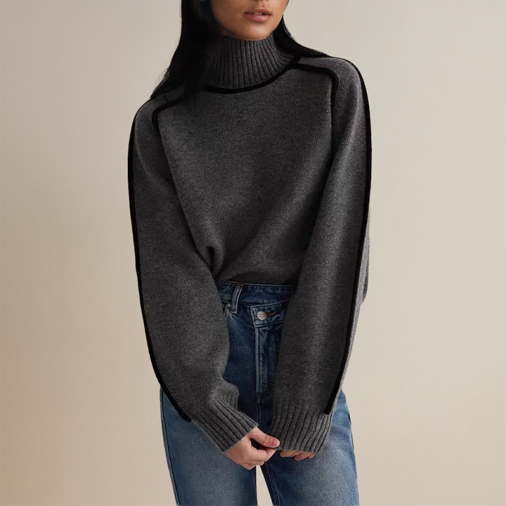 Lara Women's Turtleneck Sweater — side view