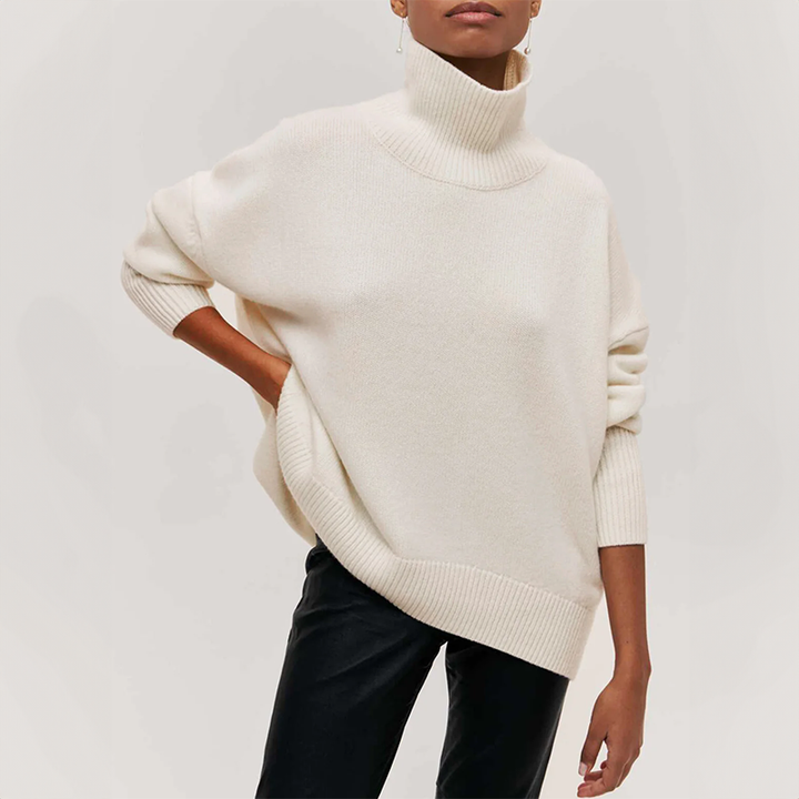 Amelia Elegant Knit Turtleneck Sweater — additional view