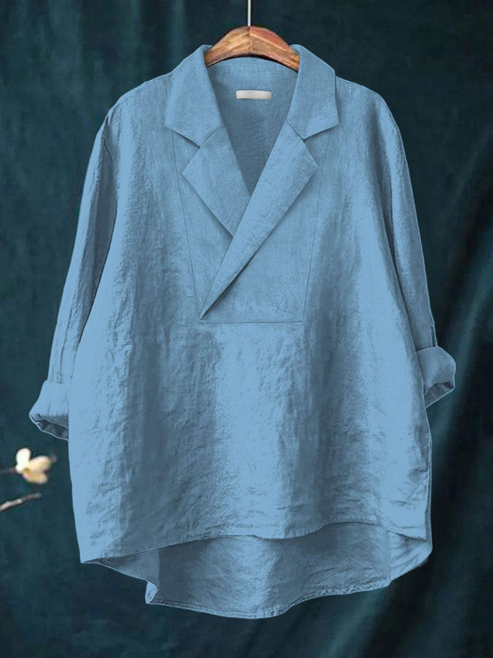 Kimberly Art Print Blouse — close-up view