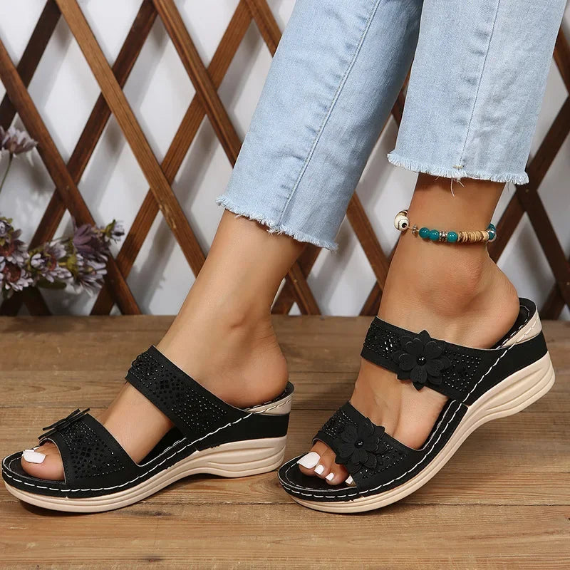 Mia Orthopedic Wedge Sandals — pair view