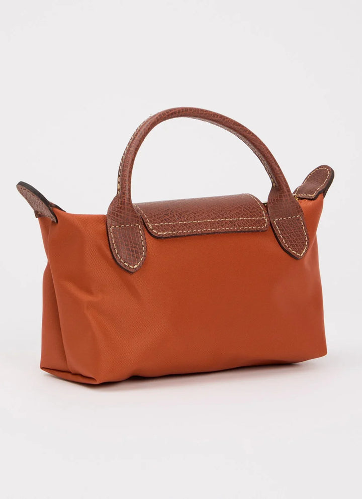 Longchamp Le Pliage XS Handbag Orange Terracotta Side View