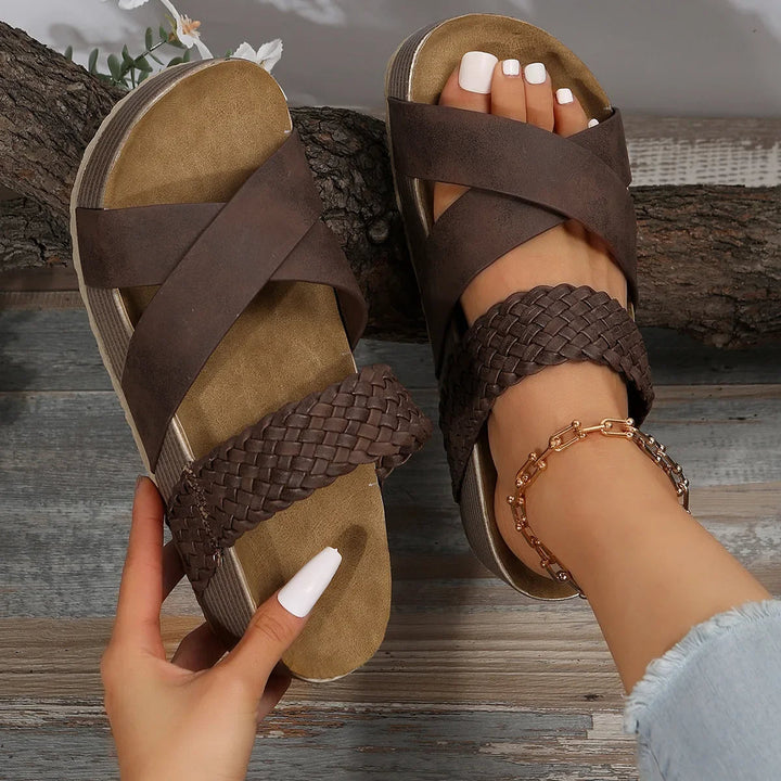 Victoria Orthopedic Sandals — top view