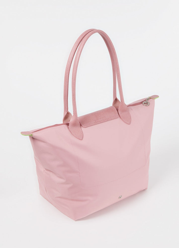 Longchamp Le Pliage Green Medium Tote Bag Petale Pink Side View