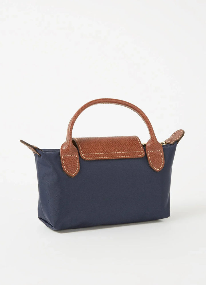 Longchamp Le Pliage XS Handbag Navy Blue Side View