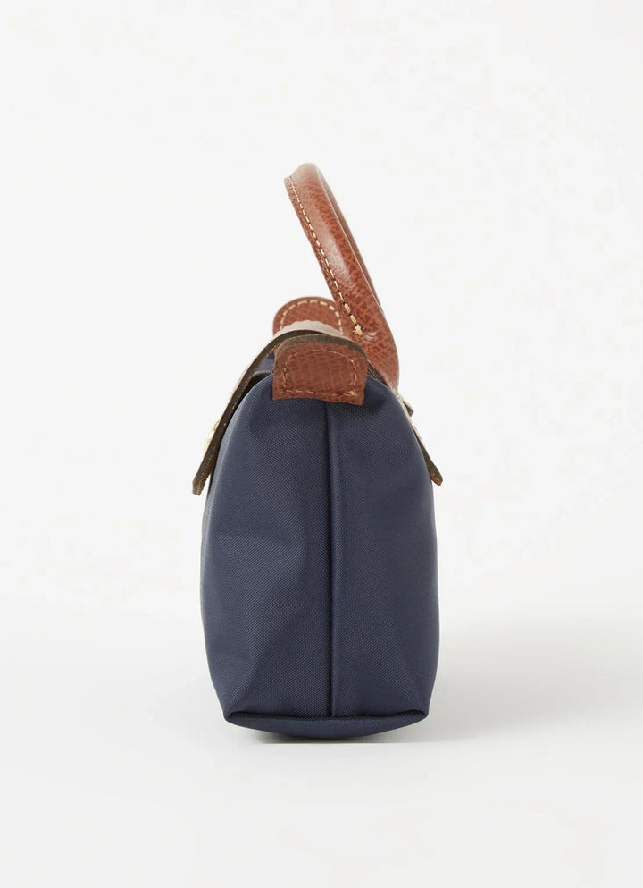 Longchamp Le Pliage XS Handbag Navy Blue Interior Zip Pocket