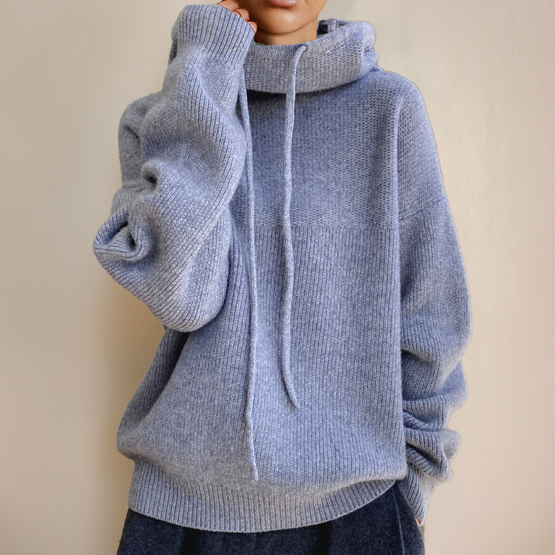 Charlotte Turtleneck Sweater — close-up view