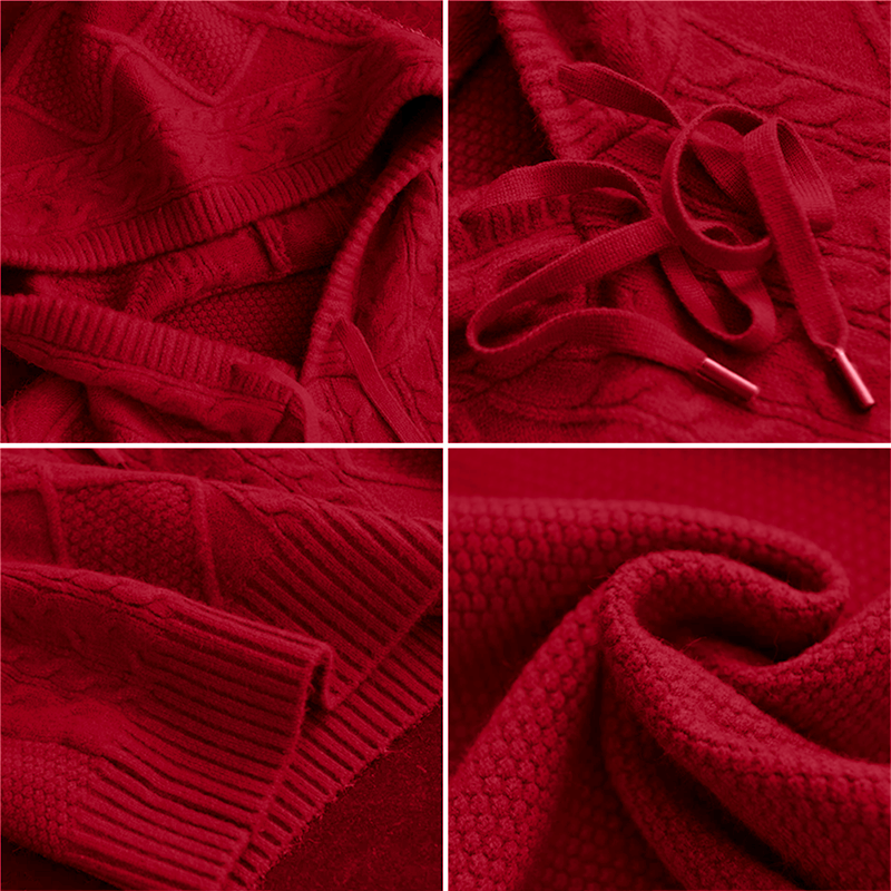 Aubrey Stylish Velvet Sweater — styled view