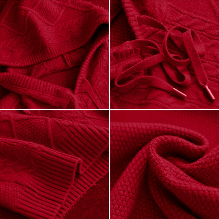 Aubrey Stylish Velvet Sweater — styled view