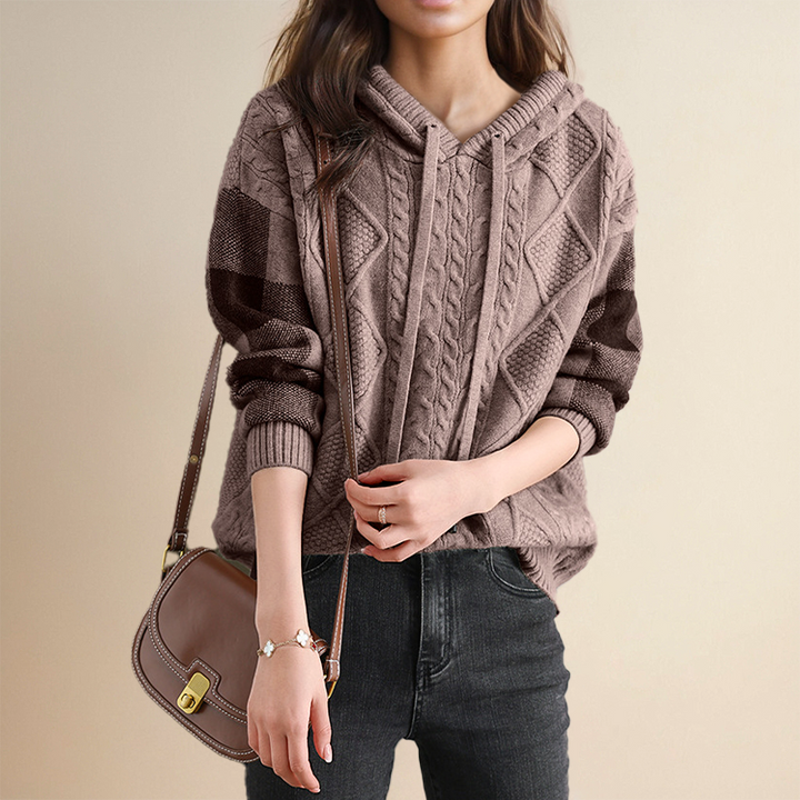 Aubrey Stylish Velvet Sweater — alternate view