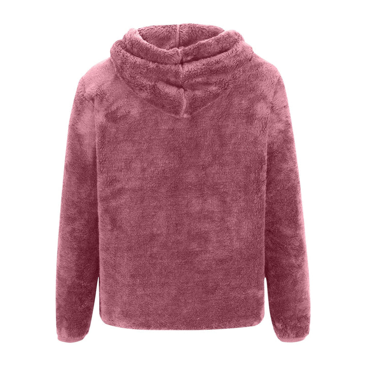 Avery Super Soft Coral Fleece Sweatshirt — back view