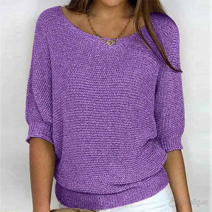 Sorella Textured Top — styled view