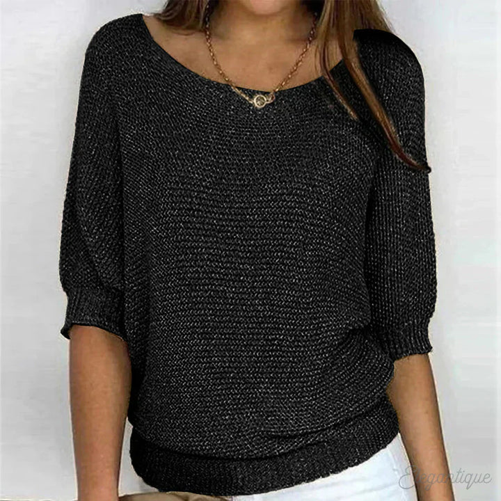 Sorella Textured Top — back view