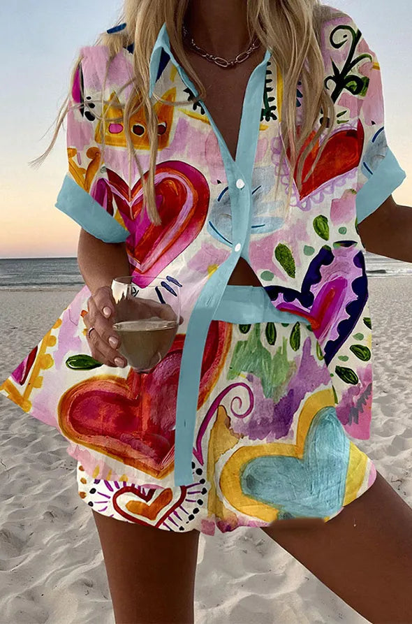 Magret Summer Shorts Set — front view
