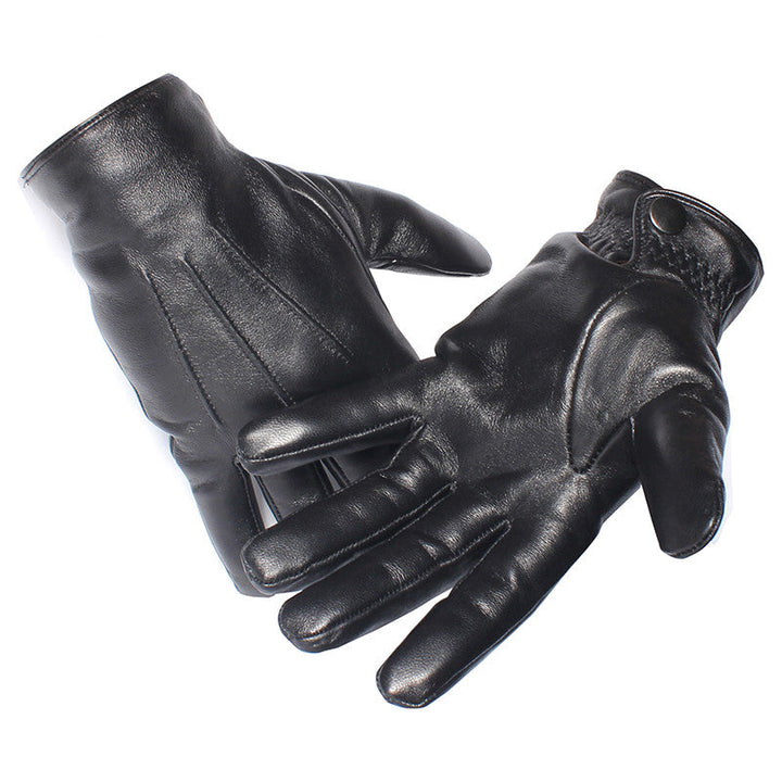 Vintage Leather Gloves Brown Mens Top View | The Ashwell