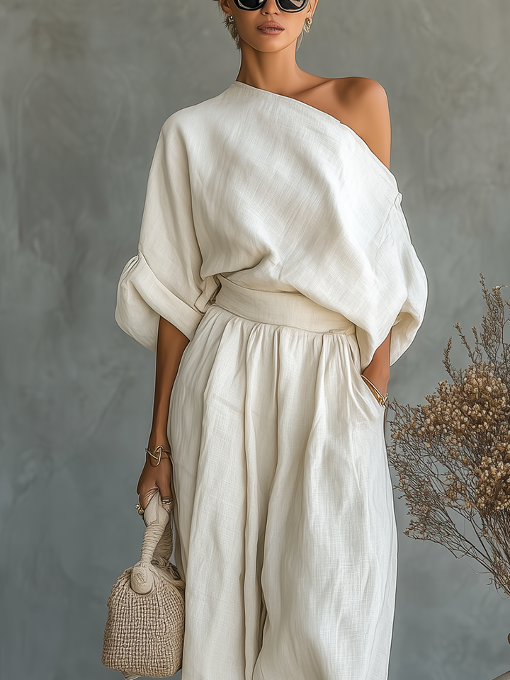 Lisa Off-Shoulder Set — back view