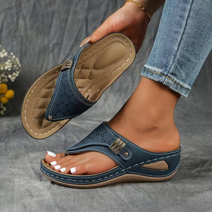 Archella Wedge Support Sandals — front view