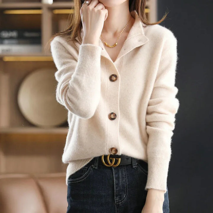 Lina Stylish Comfy Cardigan — front view