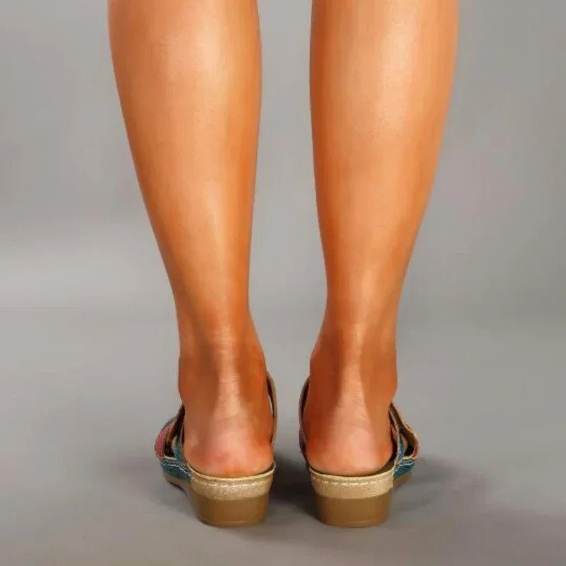 Ellie Handmade Orthopedic Sandals — top view