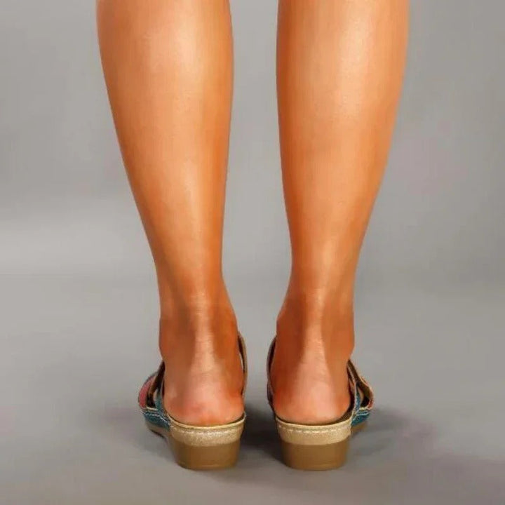 Ellie Handmade Orthopedic Sandals — top view