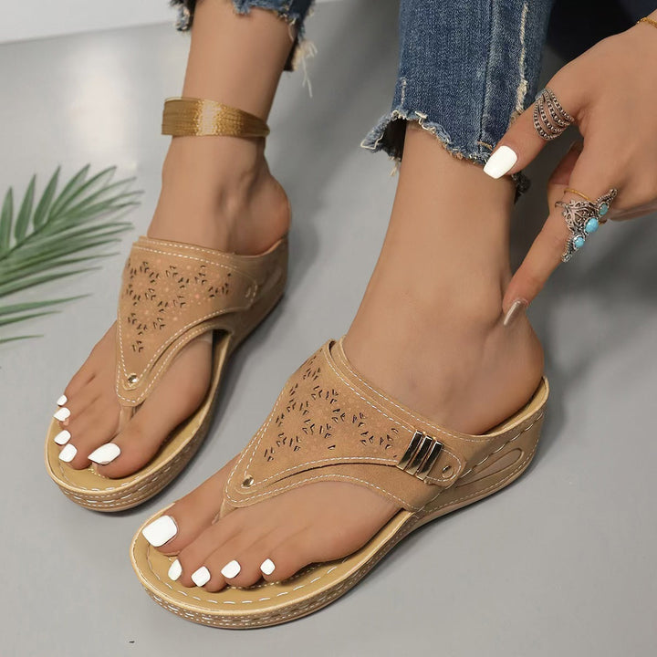 Archella Wedge Support Sandals — detail view